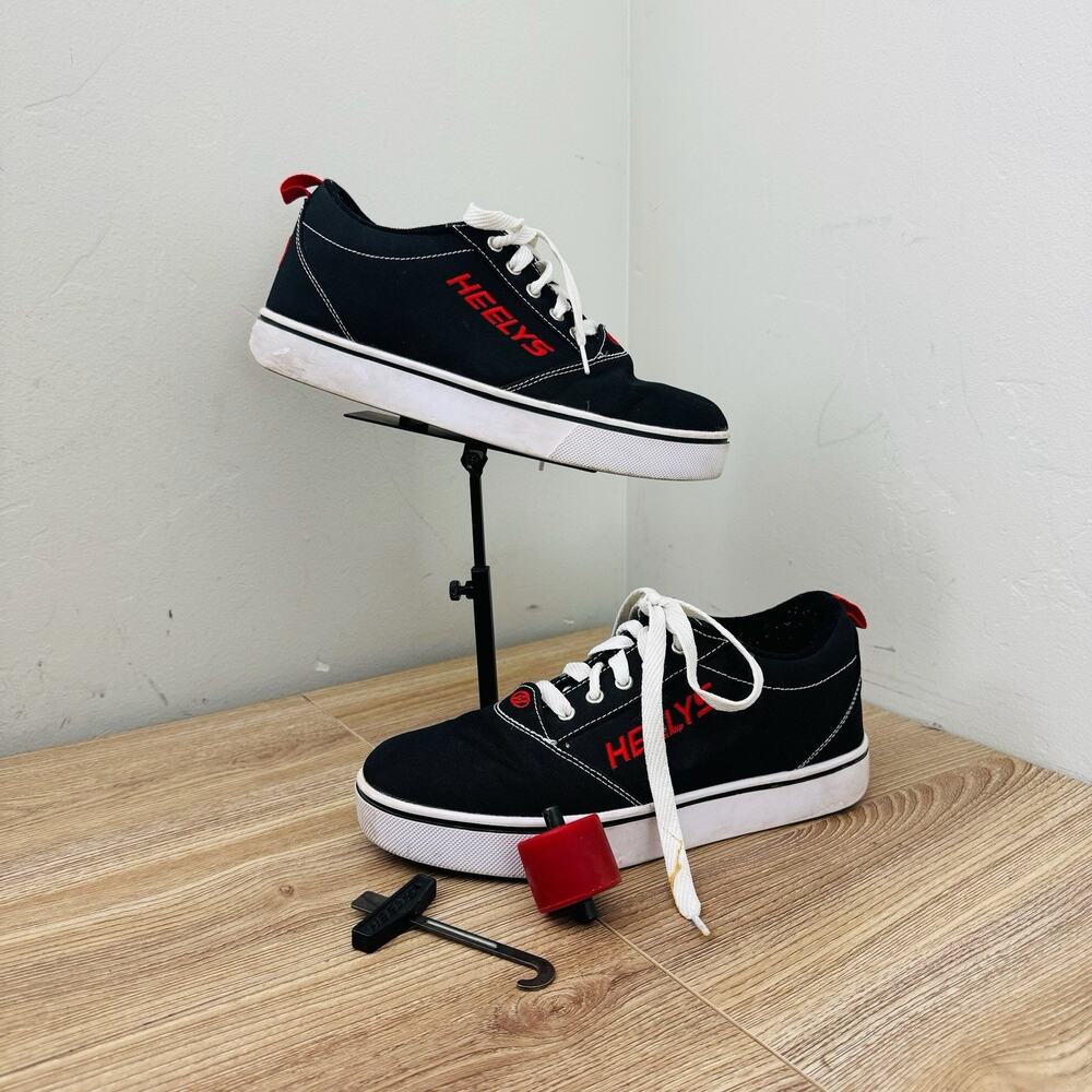 Heelys Pro 20 Black And Red Skate Shoes Boys Size 7